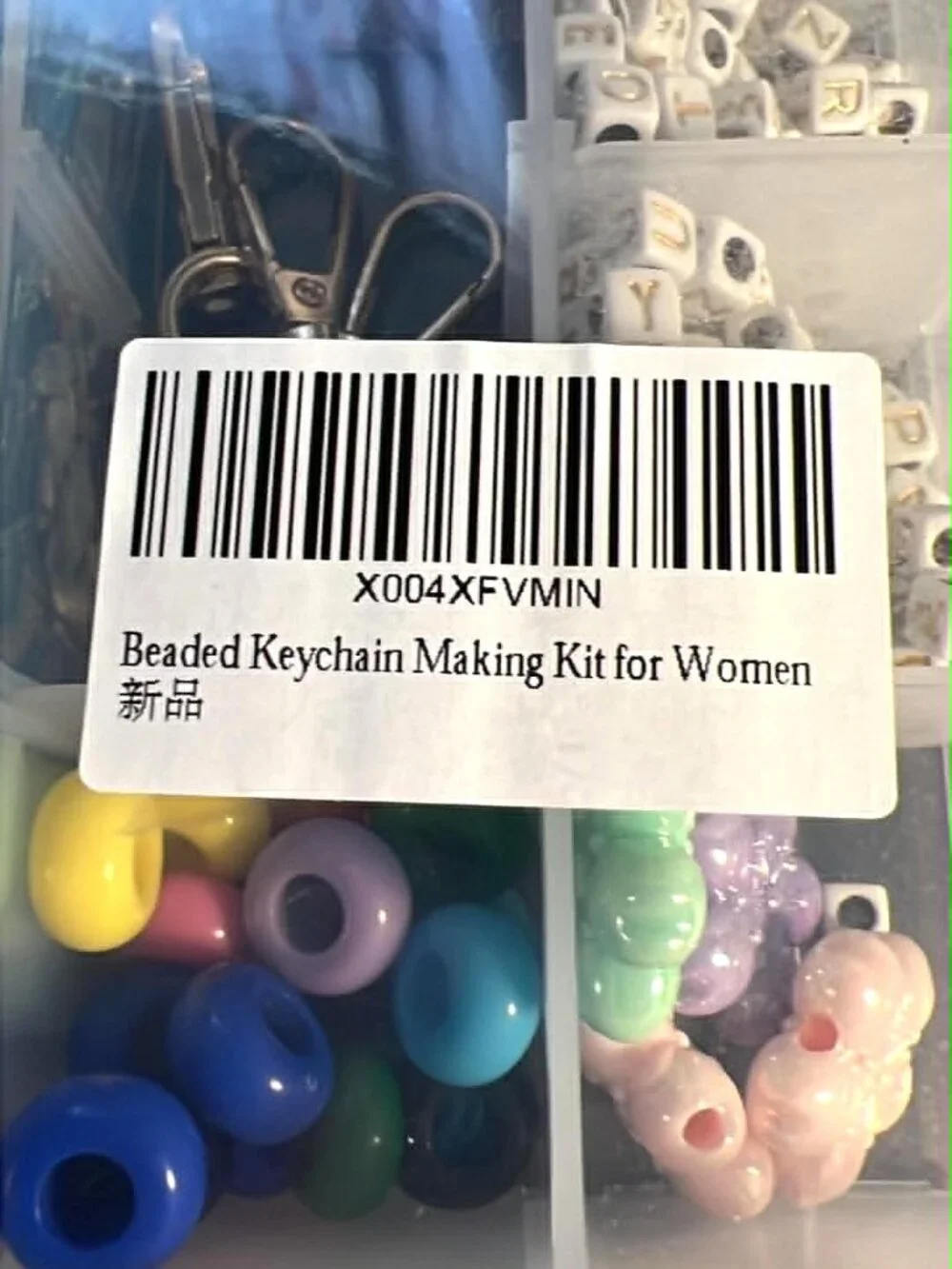 Beaded Keychain Making Kit – New in Package – DIY Craft Set for Women & Teens